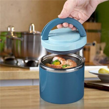2X Zuppa Sottovuoto per Cibi Caldi, Boccetta per Alimenti da 1000 Ml In Acciaio Inossidabile Barattoli per Alimenti Isolati Sottovuoto con Manico