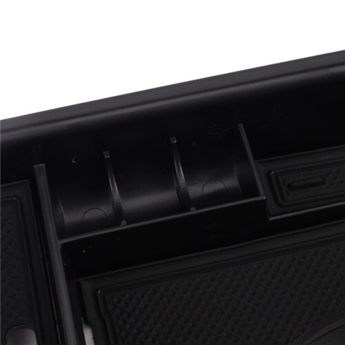 2X Plastic Interior Armrest Storage Box Organizer Case Container Tray for  Chr 2016-2018 Black 2