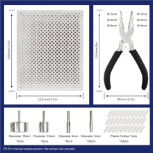 2X Second Generation Wire Beading Jig Kit with 6 in 1 Wire Bending Pliers and Metal Pins, Jewelry Design Making Tools