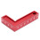 Aluminium 90 Positionierungsschiene, Rot, 75x45mm 2