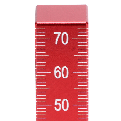 Aluminium 90 Positionierungsschiene, Rot, 75x45mm 2