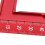 Aluminium 90 Positionierungsschiene, Rot, 75x45mm 5
