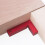 Aluminium 90 Positionierungsschiene, Rot, 75x45mm 6