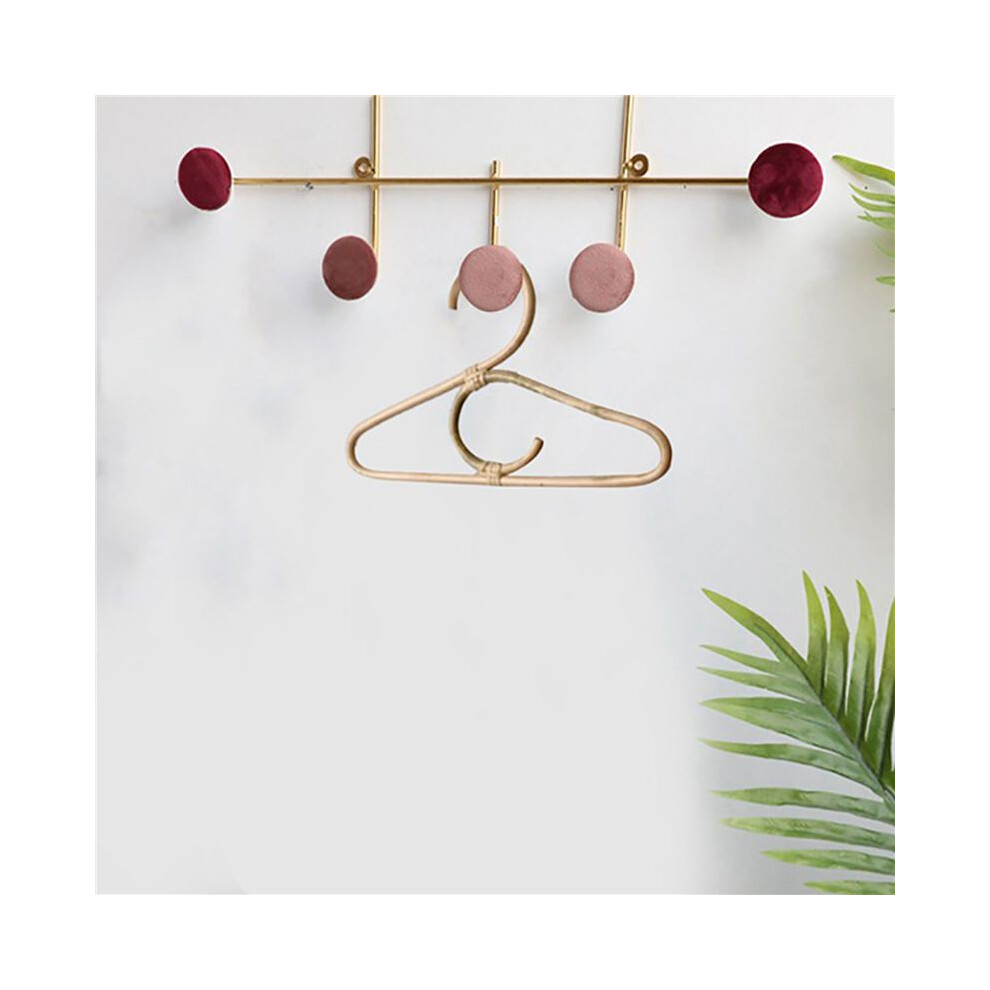 24Pcs Rattan Clothes Hanger Nordic Style Kids Garments Organizer Rack Children Hanger Kids Room Decor Hangers