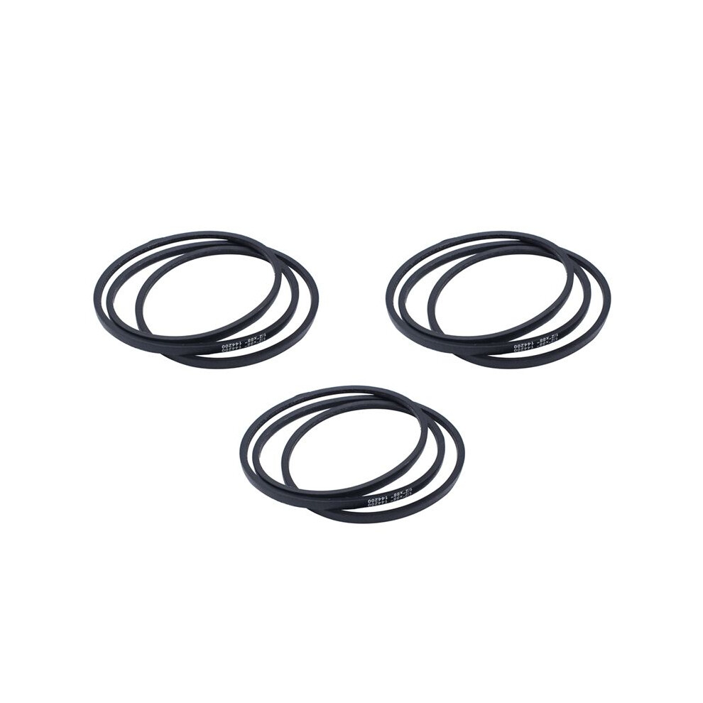 3X 42 Inch Mower Deck Drive V-Belt 1/2 X 88 Inch Belt Replacement 144200 For Craftsman Lt1000 Murray Poulan 4713324453167