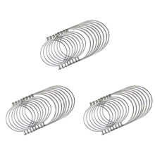 24Er Pack Edelstahl Draht Griffe (Griff Freundlich) für Einmachgläser, Kugel Becher, Einmachglas AufhäNger und Haken für Den Normalen Mund, Silber