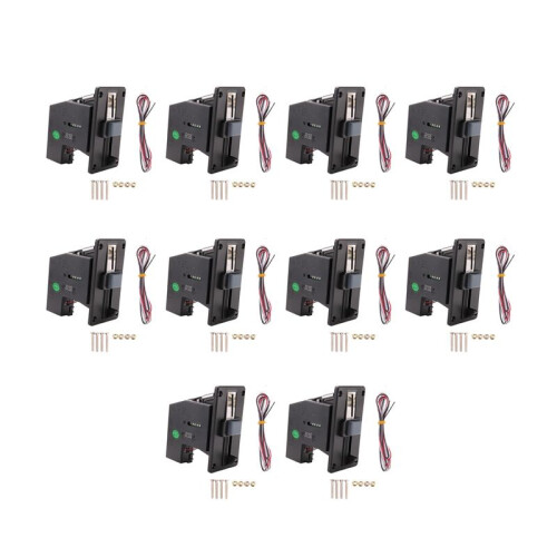 10X Multi Coin Acceptor Coin Pusher Memory for Vending Machine Arcade Game Ticket Exchange