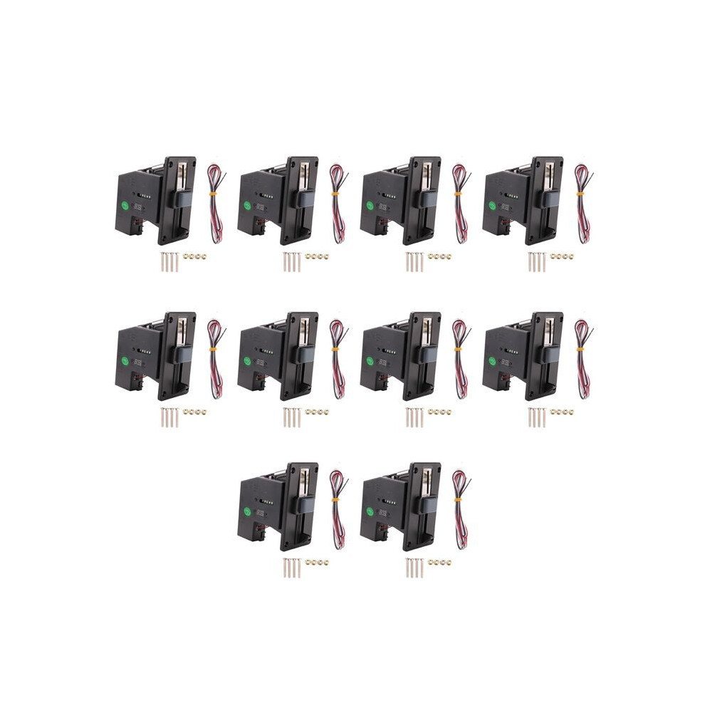 10X Multi Coin Acceptor Coin Pusher Memory For Vending Machine Arcade Game Ticket Exchange 6033952700159