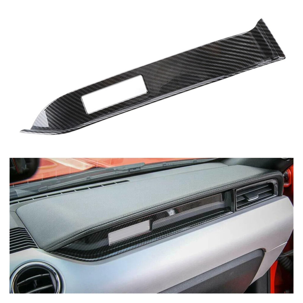 Carbon Fiber Dashboard Trim For Ford Mustang 20152019, Precision Fit Interior Accessory With Easy Clean Surface Grain 9771547555285