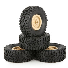 8 Stücke Gummi Felge Reifen Reifen Für RC 1/16 Klettern Crawler Auto WPL B-1 / B-24 / C-14 / C-24 / B-16 Lkw Modell Ersatz Teile Zubehör, Gelb