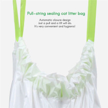 Large Litter Box Liners NonStick Sifting Smooth Quick Cleaning Waste Bags with Drawstring Large Poop Bag