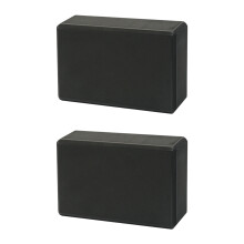Light weight Fitness Brick Simple Shape Textured Grip-Black