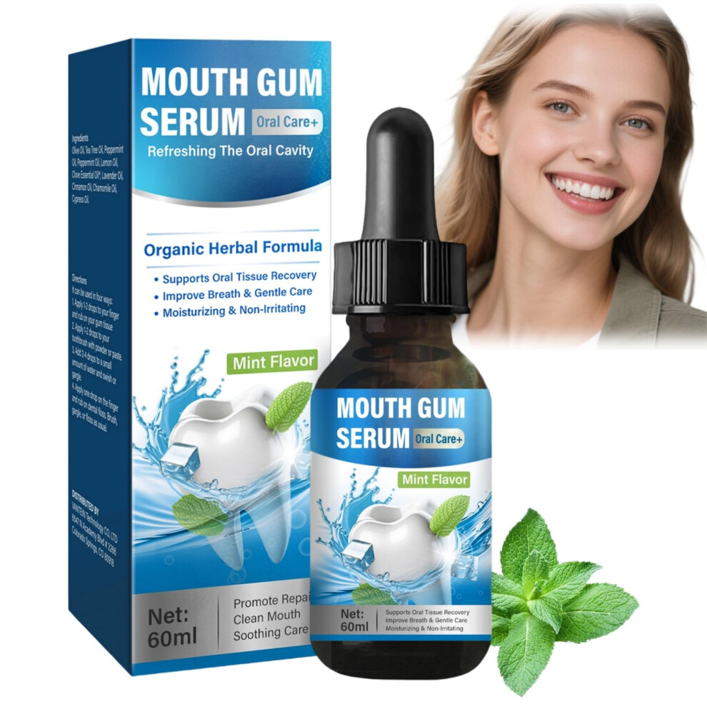 Gum Health Drops 60ml Natural Gum  for Receding Gums and Fresh Breath Support