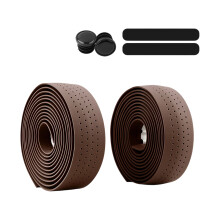 2Pcs Comfortable Bikes Handlebar Tape Anti Vibration Wrap-brown