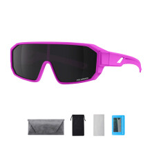 Lunettes de cyclisme, lunettes de-verres polarisés rose rose