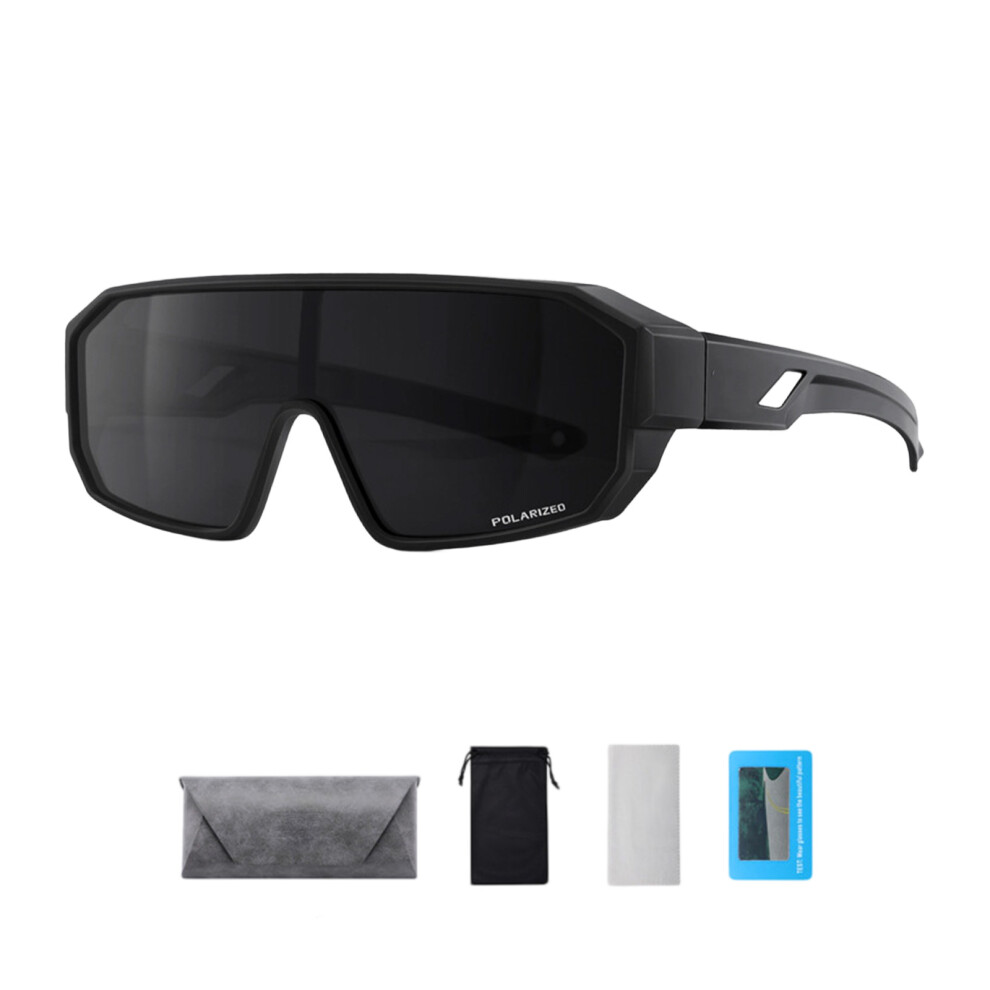 Black Cycling Glasses Sports Sunglasses Road- Polarized Lenses
