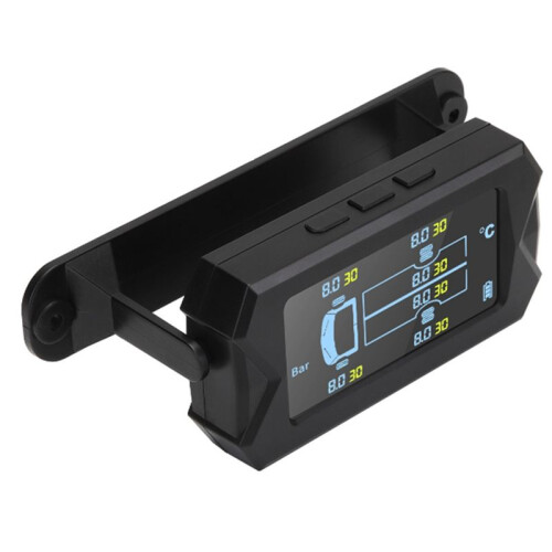 Bil RV Truck TPMS 6-Hjulssensor Solar Däcktrycksövervakningssystem 0-8Bar Extern TPMS-Sensor för Bil