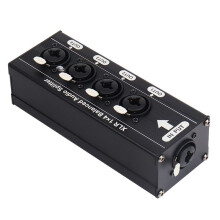 6.5TS Symmetrischer XLR 1-in-4-Out-Audioverteiler Unterstützt Digitalen und Analogen Audio-Splitter-Expander