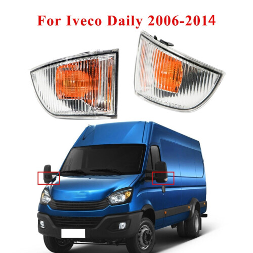 Car Clear Door Mirror Indicator Light Pair Left & Right for  Daily 2006-2014 1
