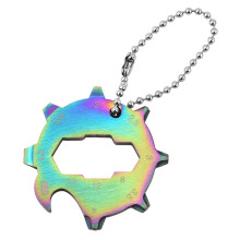Stainless steels Keychain Tool Card Light-Color 1titanium colo