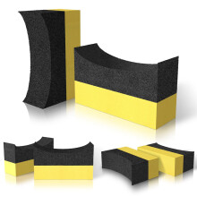 Reifen Applikator Dressing Glanzschwamm - Reifenpads Farbpolierschwamm Wachs Pflicht WäScher Schwamm für Auto, Lackierter Stahl