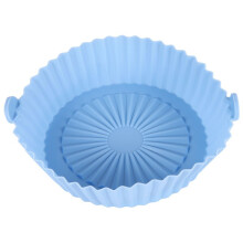 Air Fryer Silicone Pot Mat Cake Molds Silicone Basket Tray Baking Pan for Roasting Air Fryer Liner Accessories A