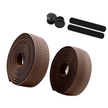 2Pcs Road Bikes Handlebar Tape NonSlip Shock Absorption-brown