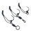 20pcs Silicone Fish Hook Sleeve Anti-Large plusSwivel 4
