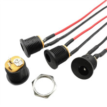 DC Power Cable 5.5x2.5mm DC022 Female Jack Panel Mount Connector 22AWG 20cm Solder Wire