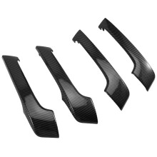 Car Interior Door Handle Door Panel Pull Handle Trim Cover for Prado LC150 2009-2018 Carbon Fiber