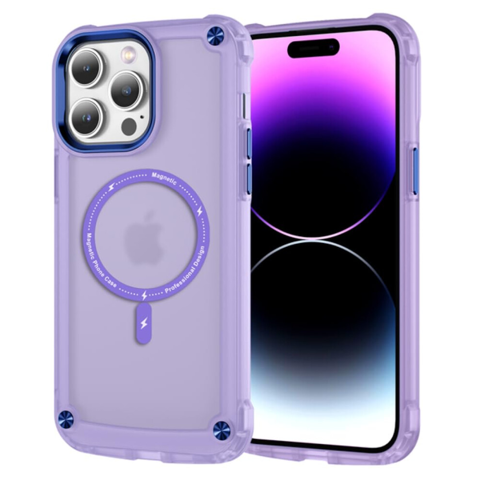 Case For Iphone 15 Plus Military Armor Shockproof Magnetic Cover With Air Cushion And Raised Protection 9073542697473