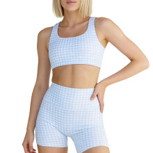 Pack Of 1 Women Yoga Outfit Set Printed Stretchy-blue p M