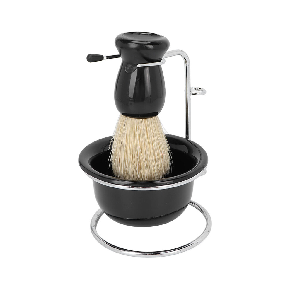 Unisex GentlemanâS Shaving Brush Set 3Pcs Beard Brush Bowl & Safety Stand