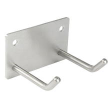 Broom Holder Wall Mount Hooks 10PCS 6.3cm Heavy Duty Silver Hanging Hooks for Home and Garage