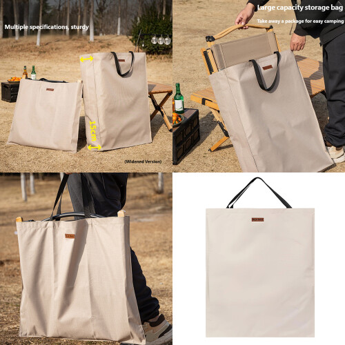 Compacts Oxford Fabric Storage Bag Camp Accessory-Khaki L 2