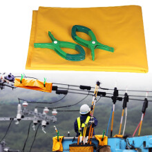 Insulating Blanket EVA Voltage Protection 0.4kV Yellow Electrical Safety Mat 30x30cm for Electricians