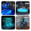 Lumière immergée de piscine de LED de ton multiple avec-1 paquet 6