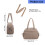 Tragbare Studenten-Pendler-Tagestaschen, Handtasche, Sport--Rosa 4