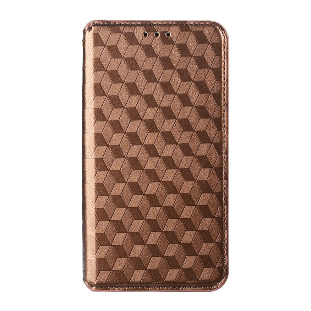Leather Flip Wallet Case With Magnetic Closure Kickstand And Card Slots For Zte Axon 40 Ultra Brown 9092120181111