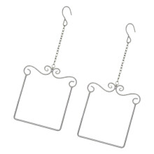 Swing Motion Kolibris Metallornamente wetterfeste-Silber