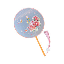 Eleganter chinesischer bestickter Seidenfächer, ideal für-6