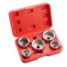 Professional Oil Filter Wrench Socket Removal Tool Kit With-Red