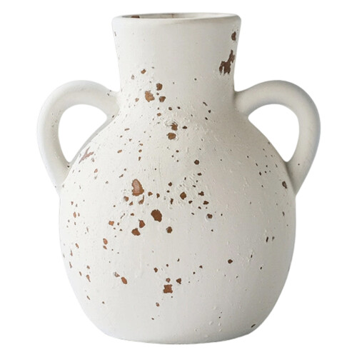 Ceramic Flower Vases With Double Handle-Retro long neck doub