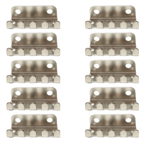 Packung mit 10 Premium-Eisen-Saitenhalterhaken für
