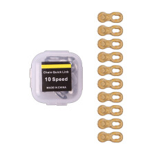Pack Of 10 Stainless Steel Bicycles Chain-10 speed gold