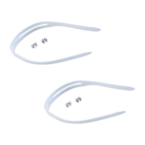 2Pcs Silicone Swimming Goggle Strap Adjustable Swim-White