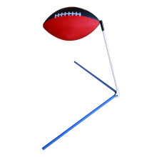 Height Customizable Football Kicking Aid With Strong Metal-Blue