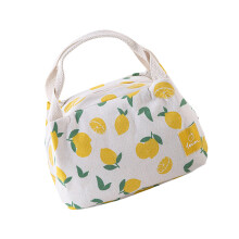 Student Office Worker Meal Bag Aluminum Foil-Yellow Lemon