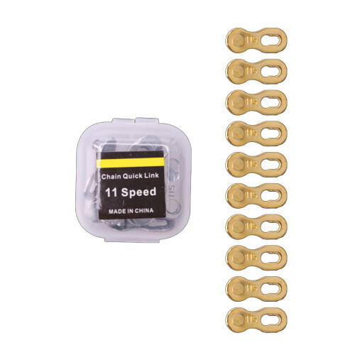 10Pcs Rustproof Bike Chain Quick Connecting Links-11 speed gold