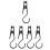 Multifunctionele ABS-tentaccessoires voor hanglampen en-vier 2